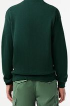 Relaxed Fit Tone-on-Tone Buttons Wool Cardigan