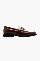 WILDE CHESTNUT X WHITE PENNY LOAFER