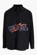 GRAF COUPE OVER SHIRT BLACK FLUO ORANGE