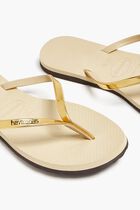 You Metallic Flip Flops