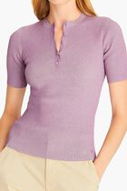 Viscose Ribbed Henley