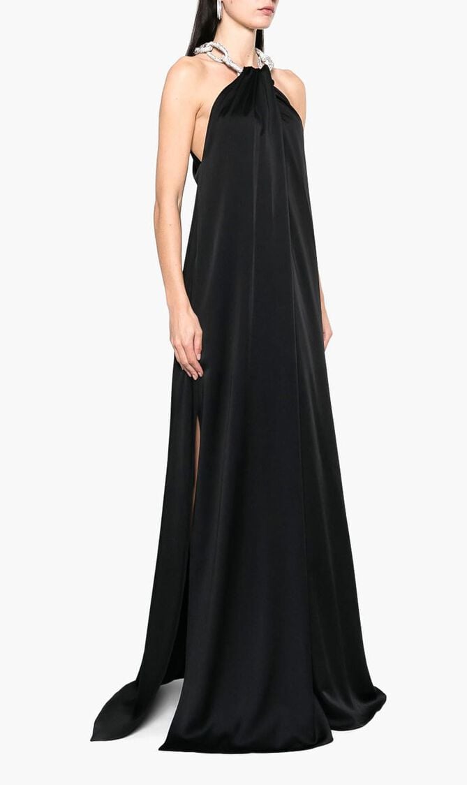 CHAIN EMBELLISHED DRESS