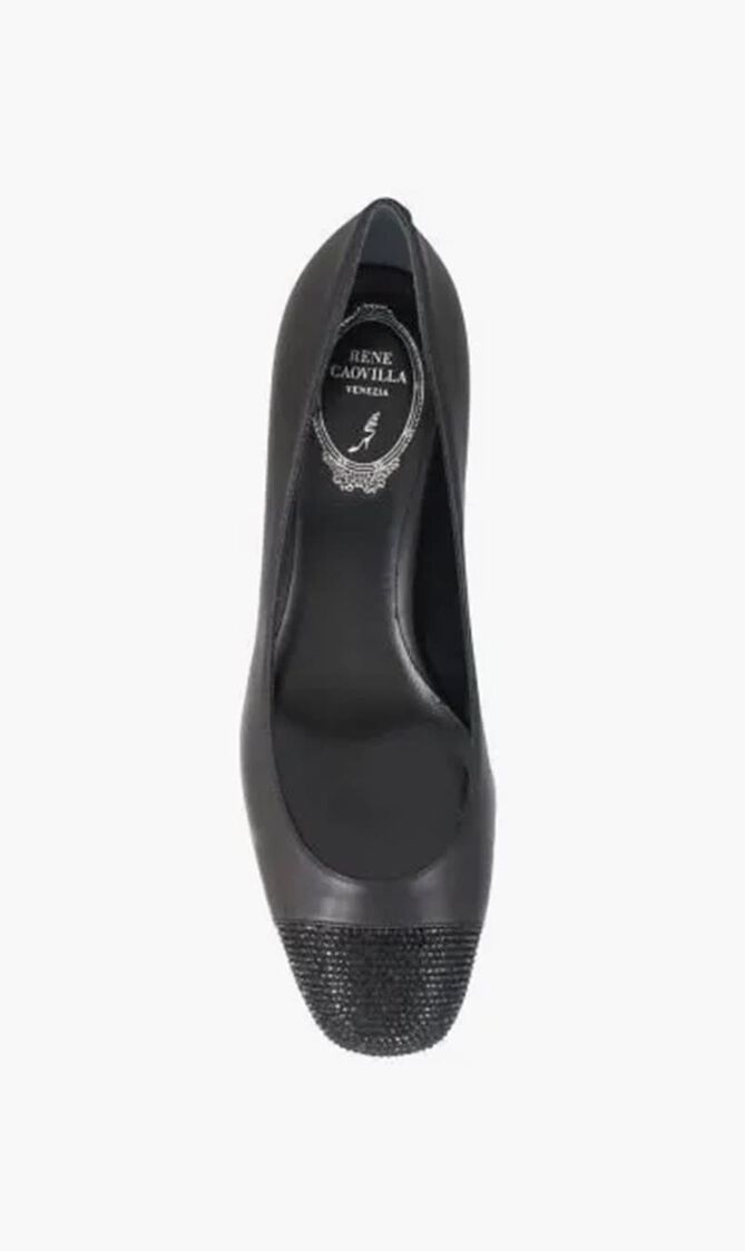 Rhinestone Block Heels