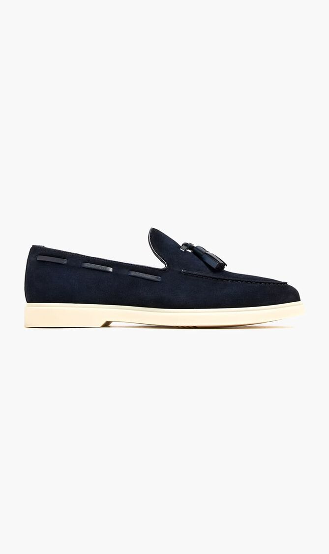 Suede Tassel Loafers