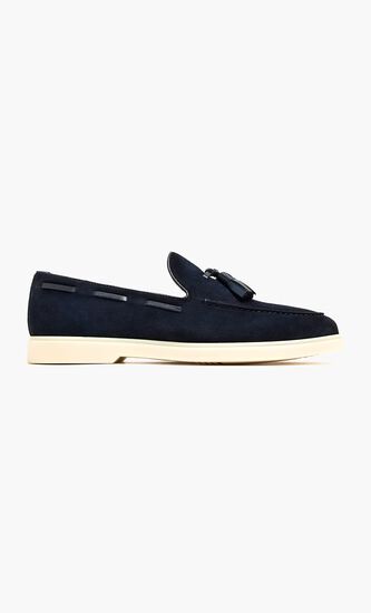 Suede Tassel Loafers