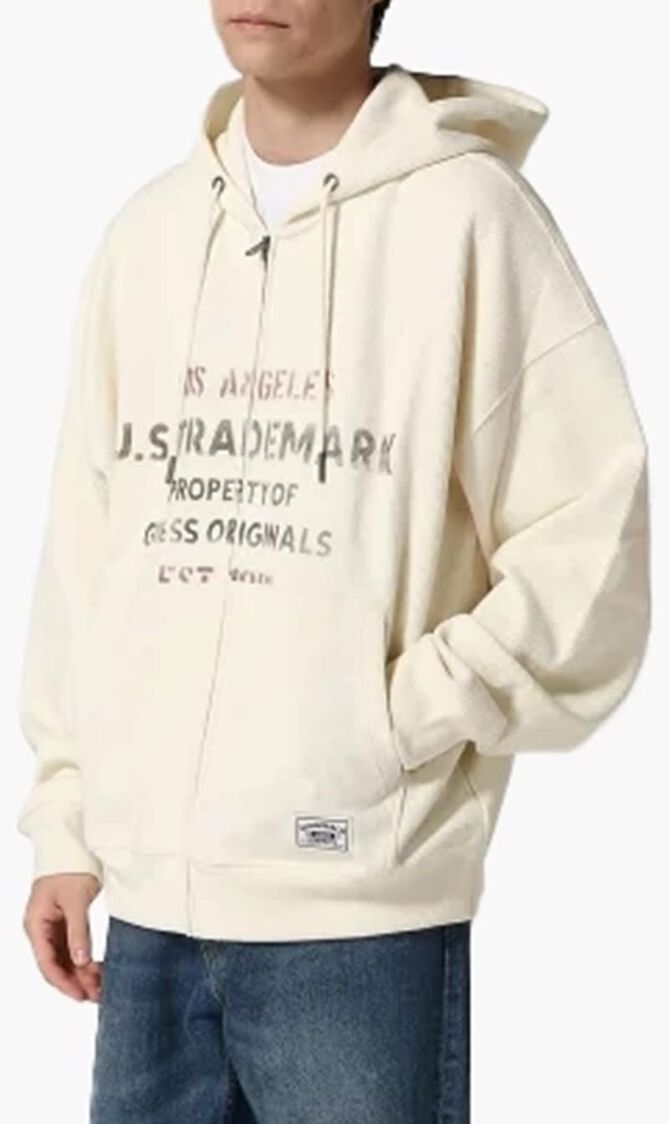 GO WAFFLE ZIP UP HOODIE