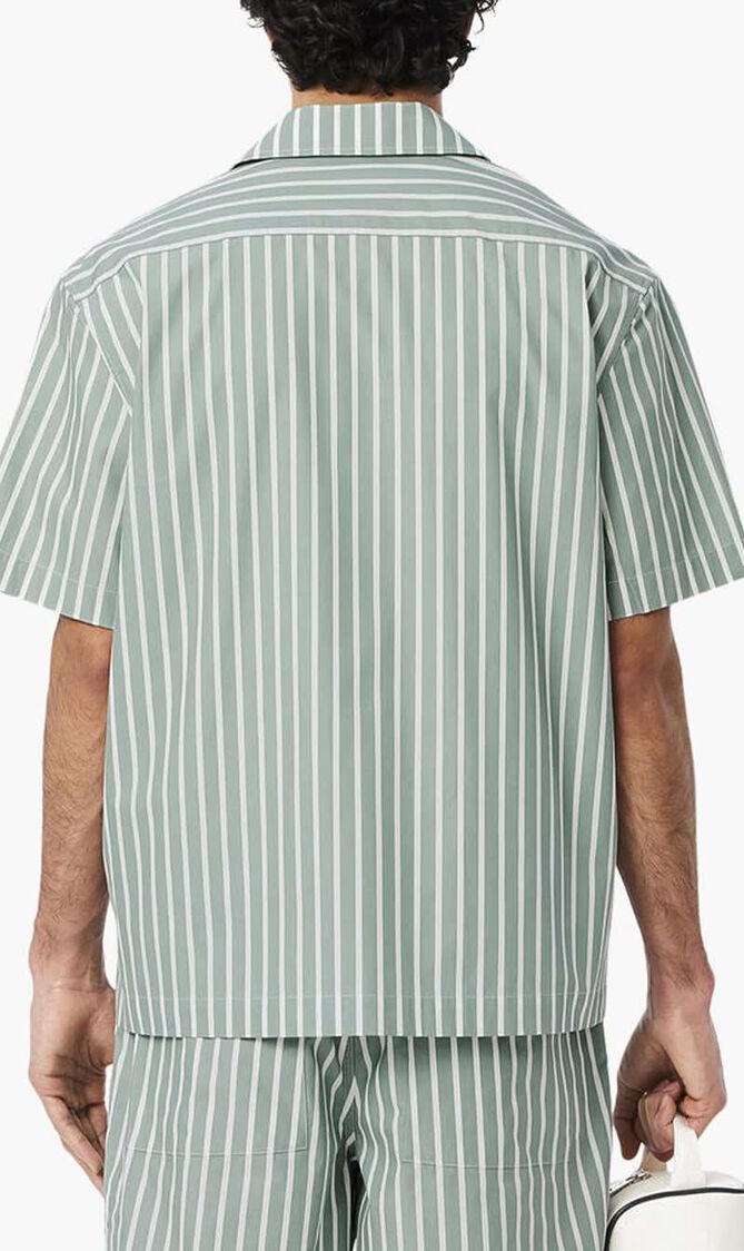 Relaxed Fit Striped Short Sleeved Shirt