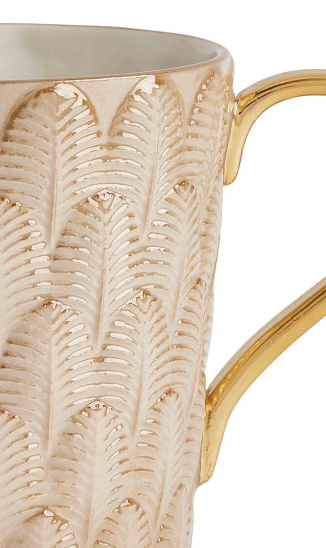 VLI PEACOCK MUG 35 CL CARAMEL GOLD