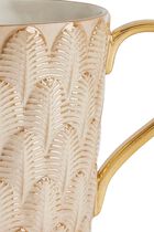 VLI PEACOCK MUG 35 CL CARAMEL GOLD