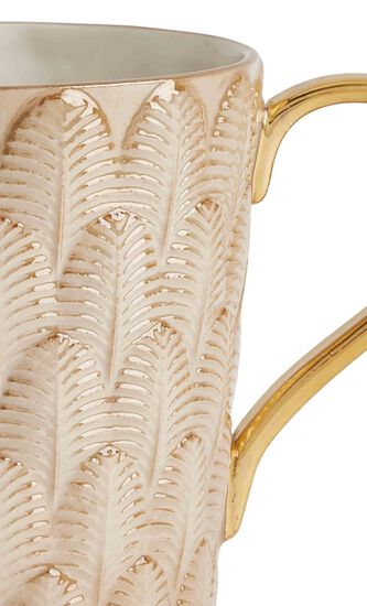 VLI PEACOCK MUG 35 CL CARAMEL GOLD