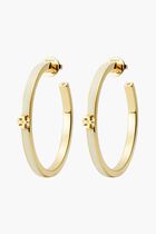 Kira Enamel Hoop Earrings
