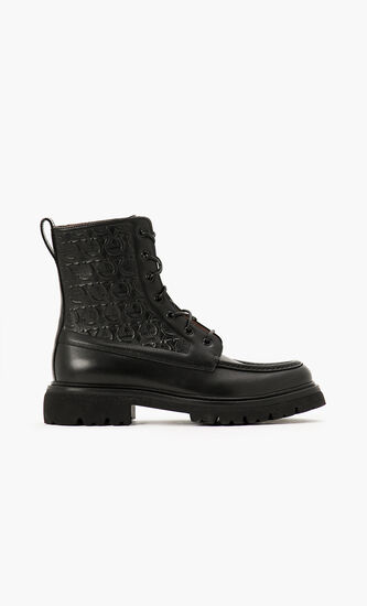 Combat Leather Ankle Boots