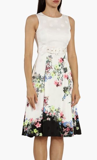 Camylle Pergola Belted Midi Dress