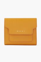MARNI WALLET FLAP SQUARED PUMPKIN