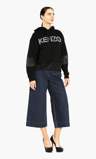 Mesh Panelled Hoodie