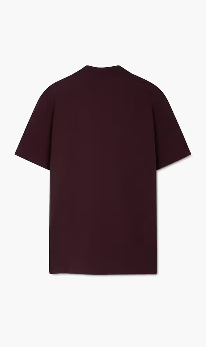 POLO PIQUET FABRIC WITH PRINTED SILK INSERTS + VERSACE EMBROIDERY