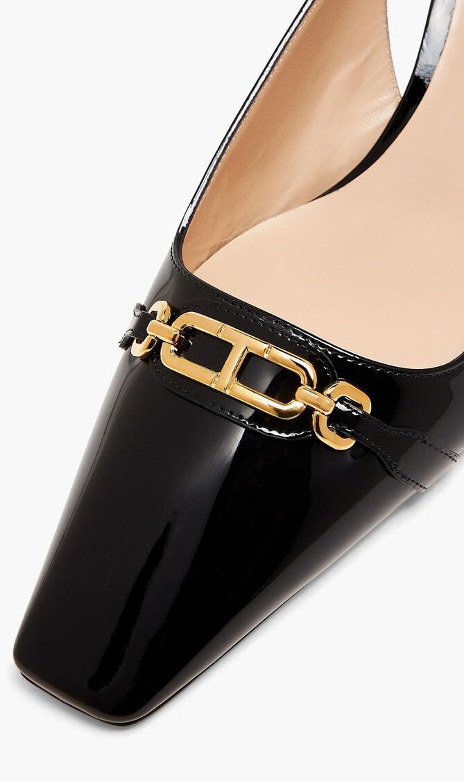 SLINGBACK PUMPS KITTEN HEEL