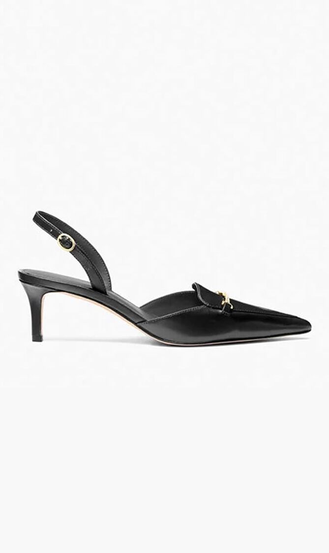 Lena Leather Slingback Pump
