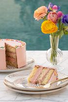 TLI LILY PAD WHITEGOLD DESSERT PLATES