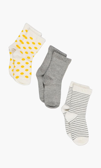 3-Pack Printed Socks