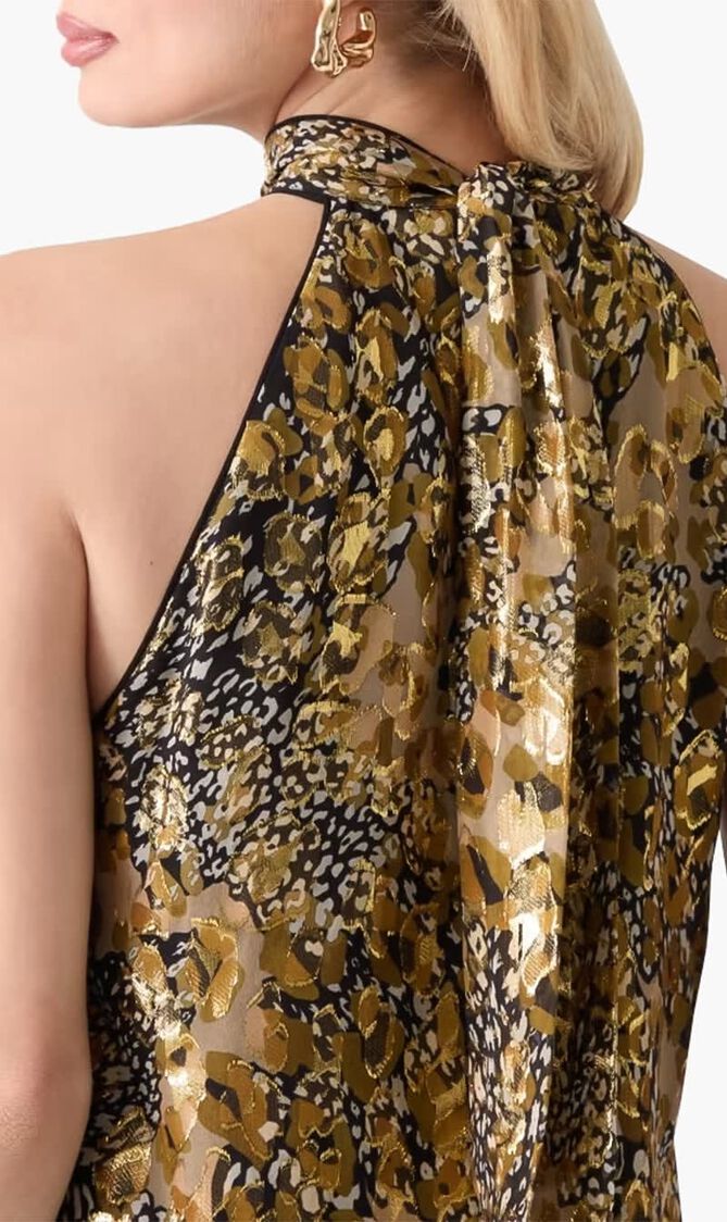 Leopard Allure Halter Top