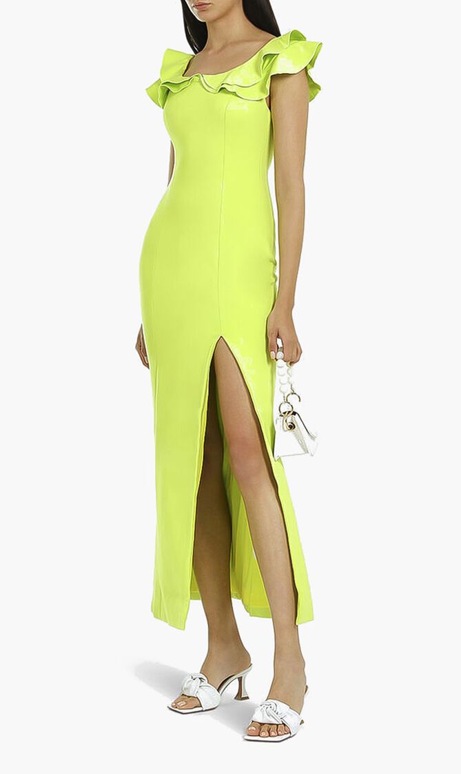 Ruffle Detail Maxi Dress