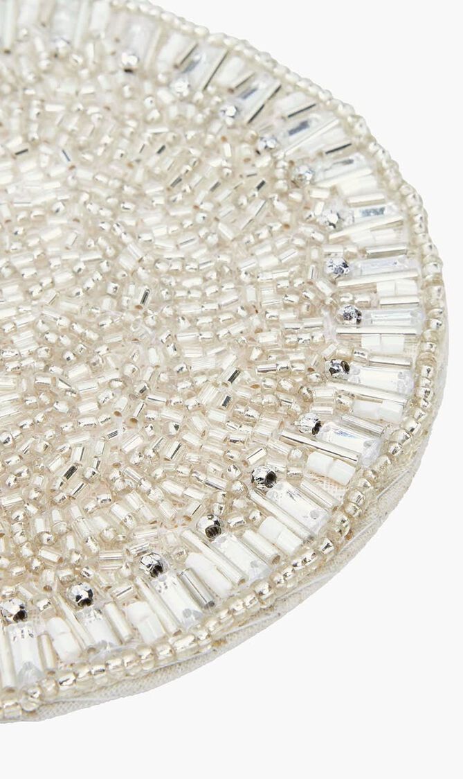 طقم بيفل مؤلف من أربع قواعد للأكواب بلون فضي