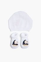 Sailboat Hat and Booties Set