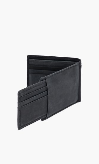 Metal Logo Bi-Fold Wallet
