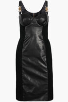Medusa Sleeveless Leather Dress