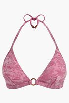 Jacquard Floral Halter Top