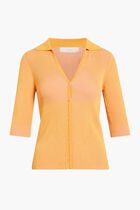 Claire Short Sleeve Polo Sweater