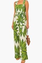 PALM FAN OFF-WHITE JUMPSUIT
