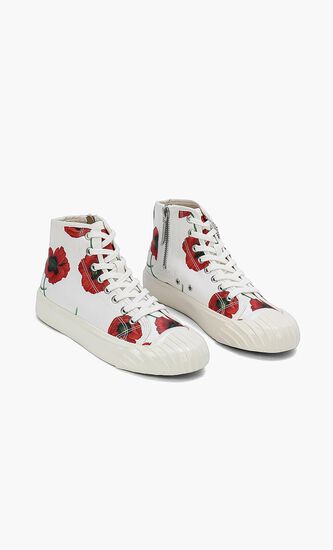 Floral High Rise Sneakers