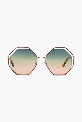Poppy Hexagonal Sunglasses