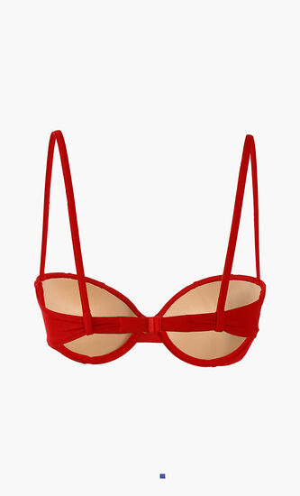 Mesh Cut-Out Bikini Top