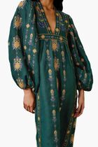 Embroidered Tunic Maxi Dress