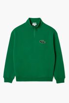 Unisex Loose Fit High Neck Fleece Sweatshirt