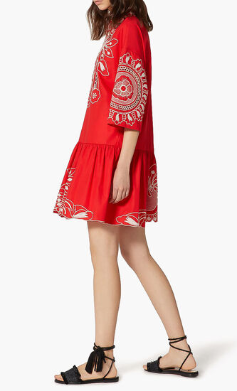All Over Embroidered Dress