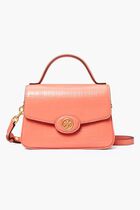 ROBINSON CROSSHATCHED SMALL TOP-HANDLE BAG