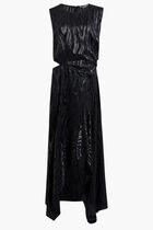WOODGRAIN LUREX DRESS