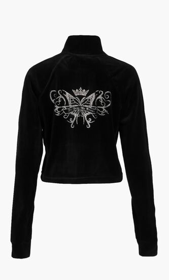 Butterfly Velour Track Top