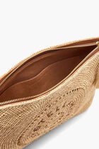 LOGO POUCH ECO CROCHET RAFFIA