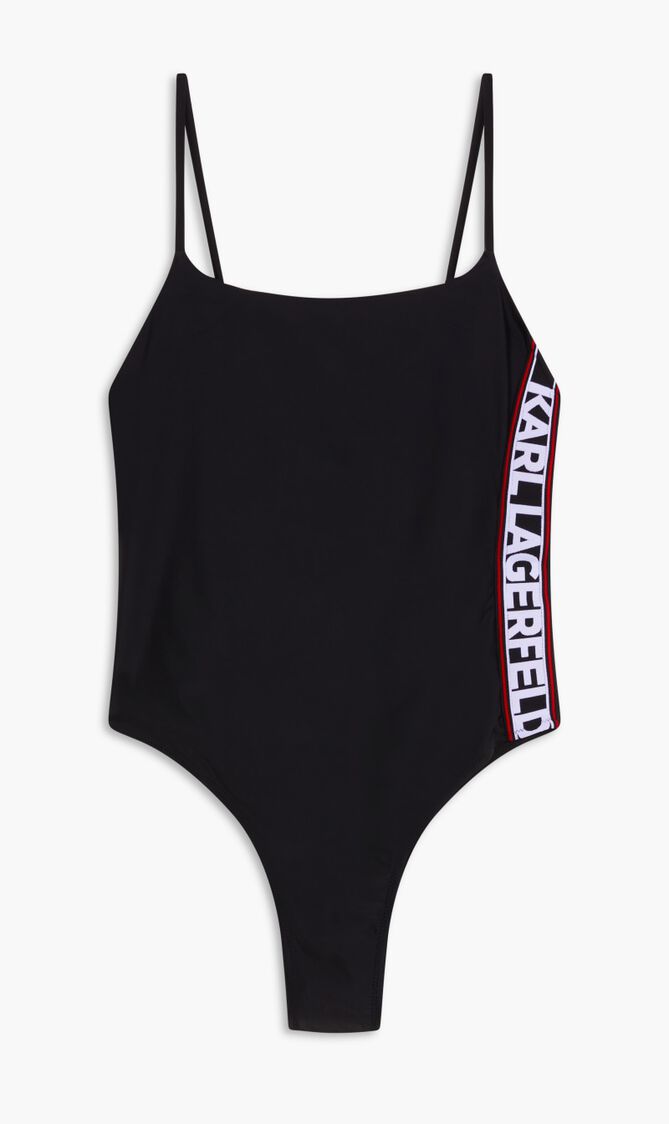 Elongated Logo Swimsuit