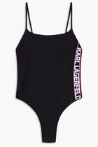 Elongated Logo Swimsuit
