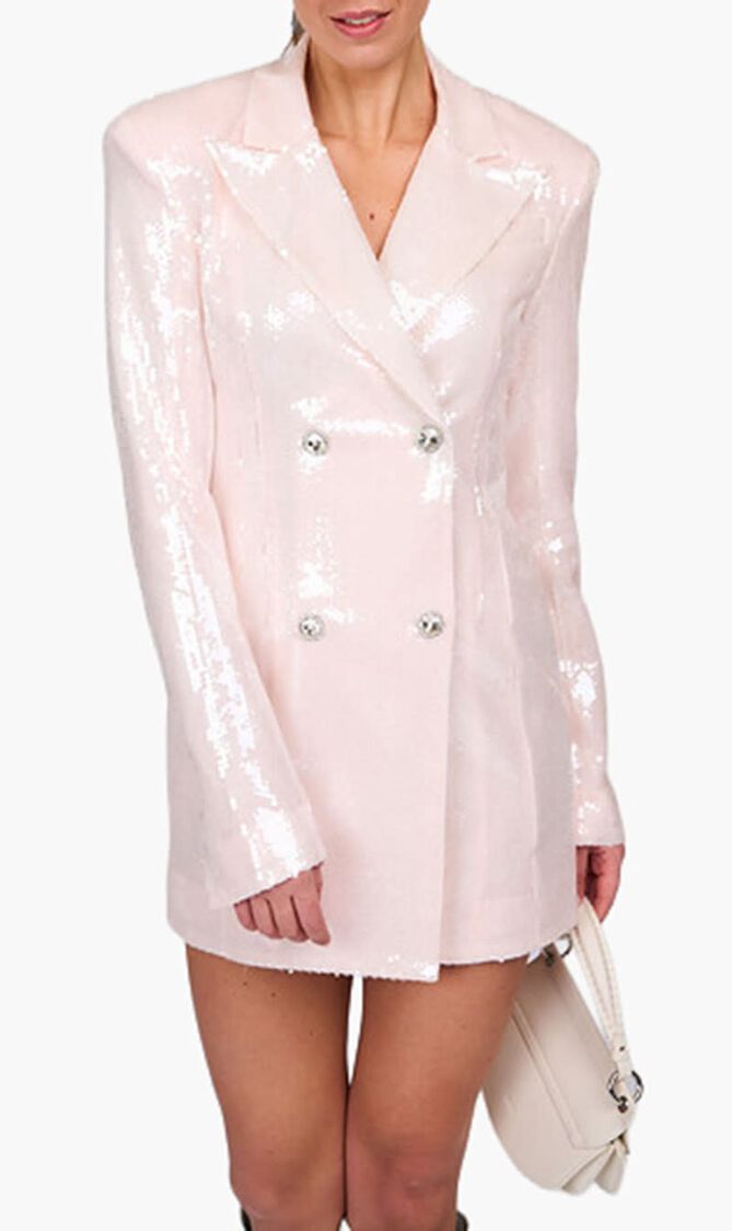 SEQUINS BLAZER DRESS