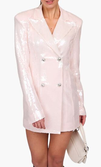 SEQUINS BLAZER DRESS
