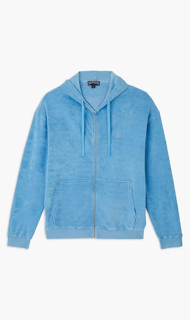 Terry Mineral Dye Zip Up Hoodie
