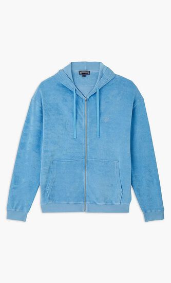 Terry Mineral Dye Zip Up Hoodie