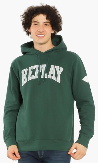 Oversized Logo Print Hoodie